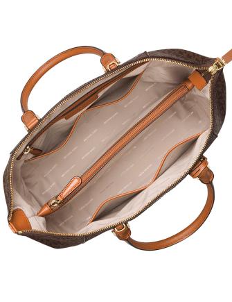 Michael Michael Kors Riley Signature Large Satchel | Brixton Baker