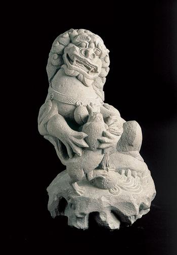 石造狛犬(阿形)／赤磐市