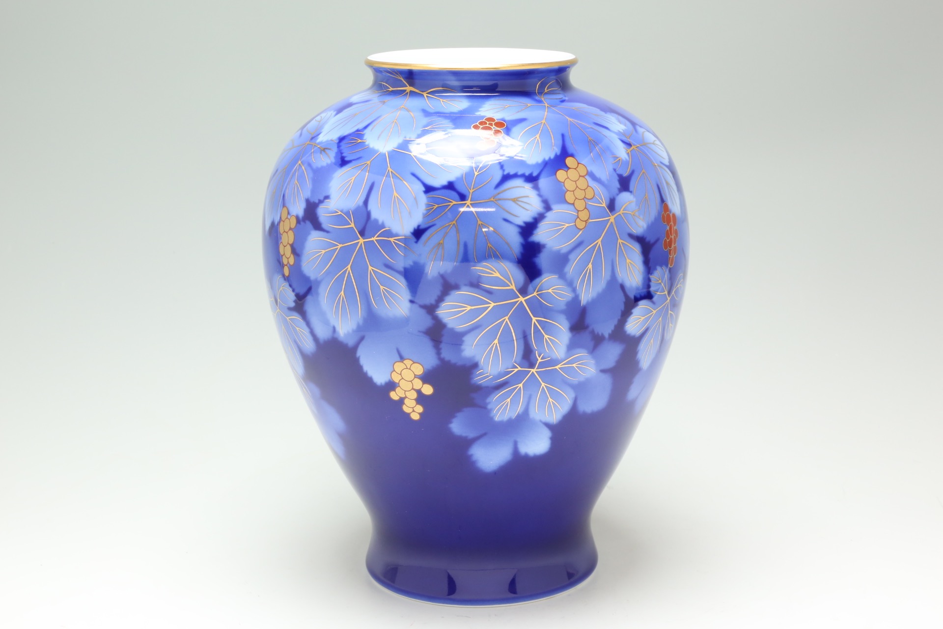 深川製磁 花瓶 ぶどう [2z-3274] | サークルワン商品情報