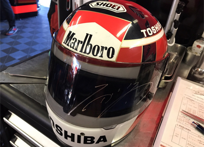 Driver Helmet - Aguri Suzuki - Larrousse F1 - F1 driver issue - 1991