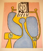 DEPO】:青い服の腰かける婦人 - パブロ・ピカソ