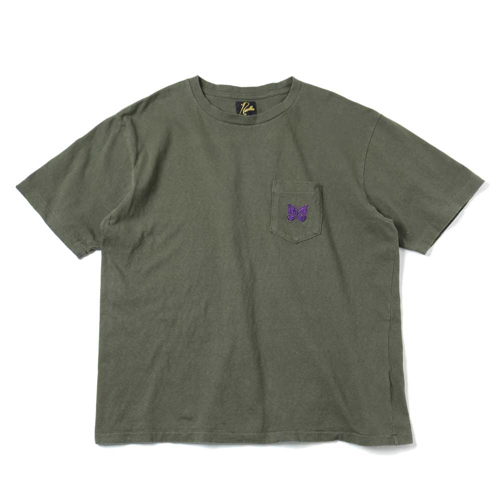 NEEDLES(ニードルズ)S/S Papillon Emb. Pocket Tee - Cotton Jersey