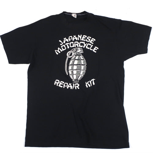 Vintage Japanese Motorcycle Repair Kit T-shirt Ohio Harley