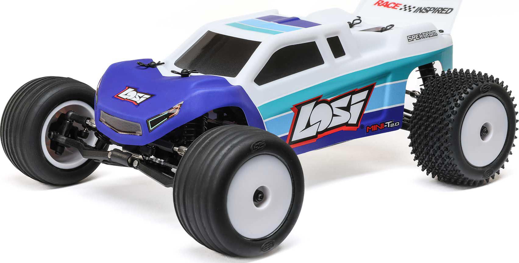 TML-1056T2 - Mini-T 2.0 Brushless V2 RTR - Blue By TEAM LOSI