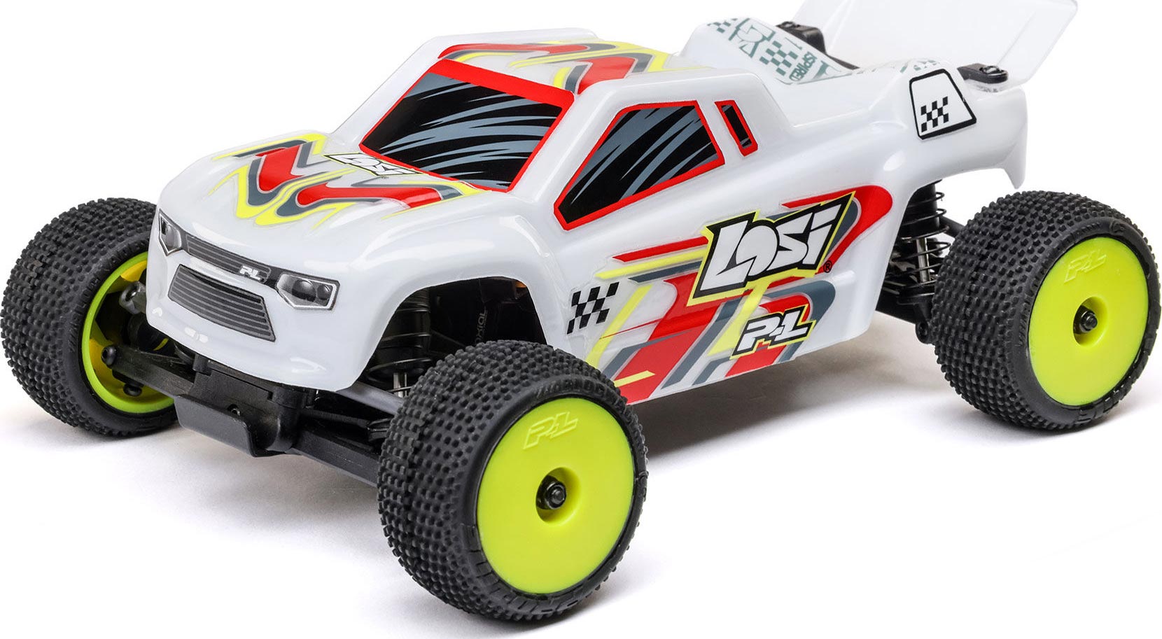 TML-1392T1 - Micro-T 1/28 2WD Stadium Truck RTR - White By TEAM
