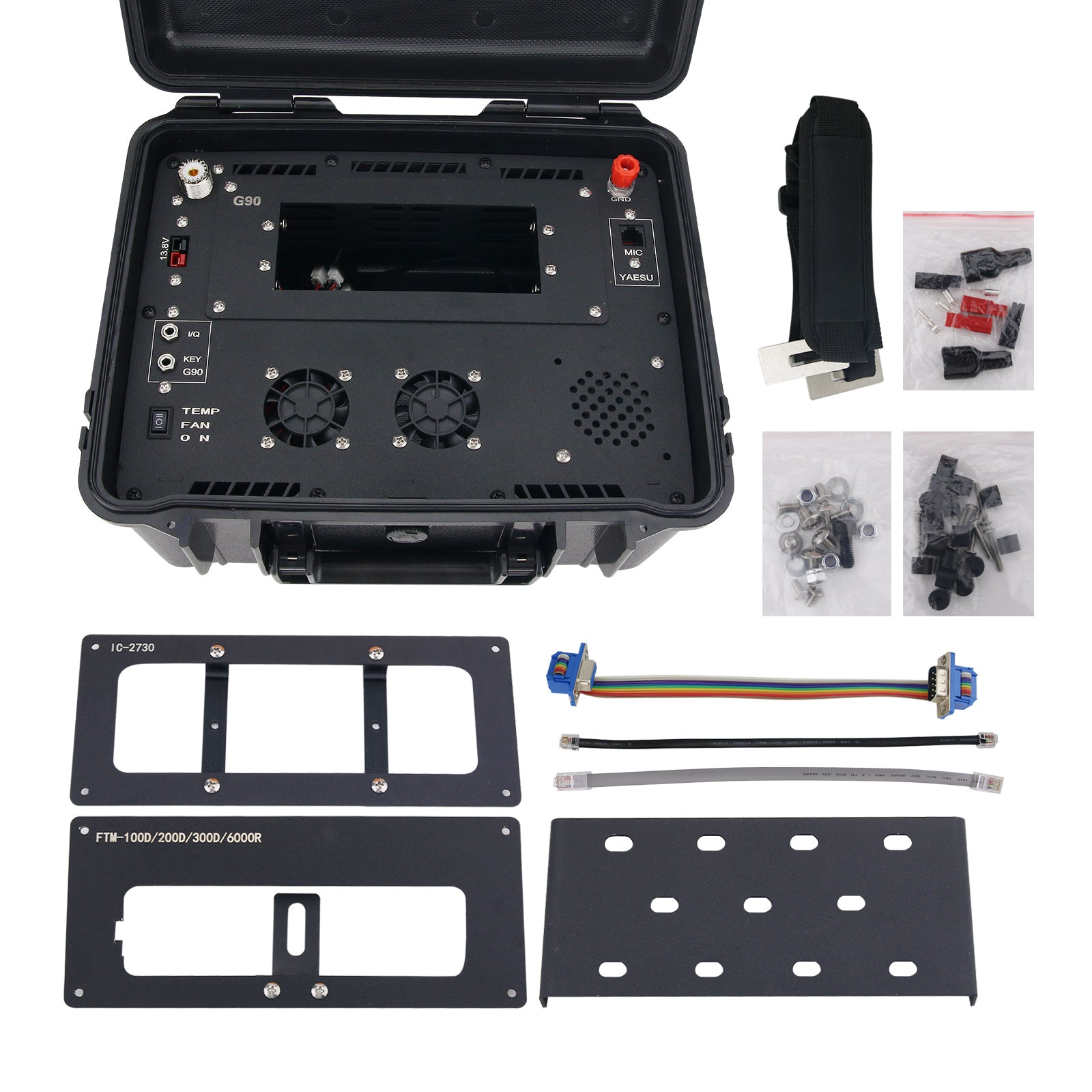 HamGeek Waterproof Radio Box for Xiegu G90/IC-2730/FTM-200DR/FTM-300DR