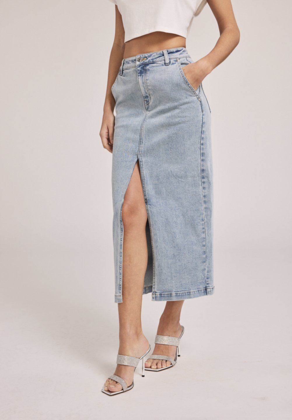 Medina denim skirt – Heart On A Hanger