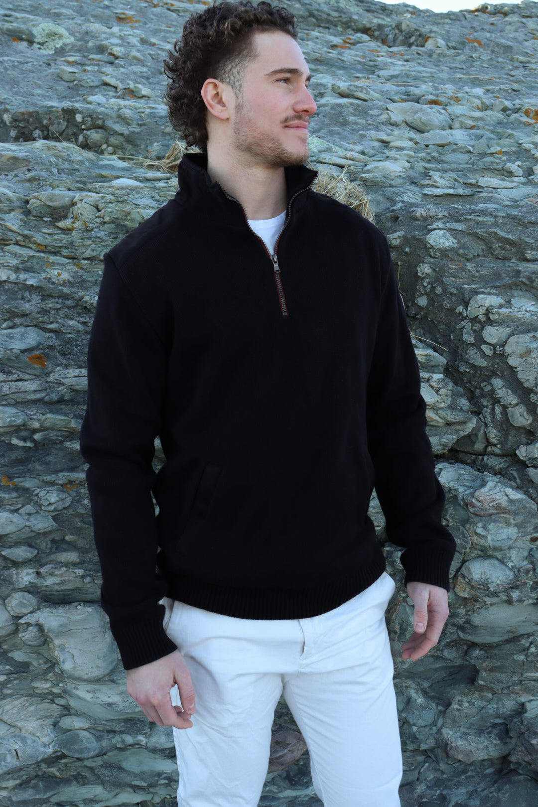 メンズウェア BRIEFING HOL MENS WOOL GAUZE CREW NECK BRIEFING HOL