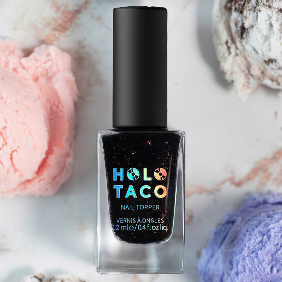 Holo Taco | Black Flake Taco | Nail Polish | Black
