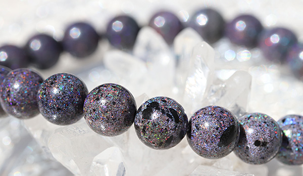 一点もの】素通しブレス（オーストラリア産ブラックマトリックス