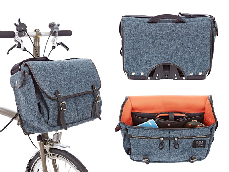 CYCLETECH-IKD : BROMPTON Game Bag Storm Grey Tweed