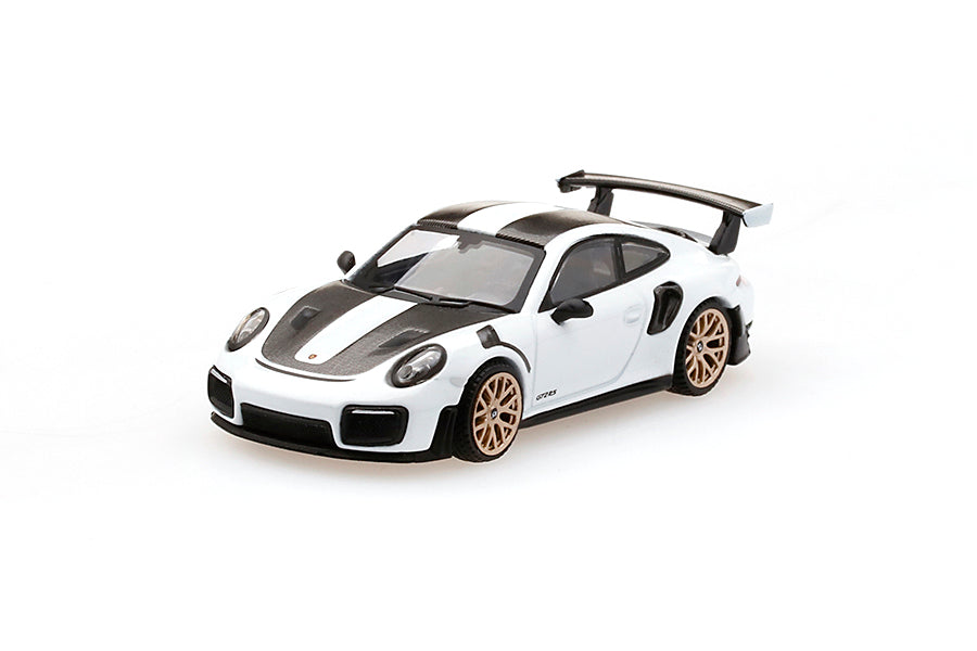Mini GT #86 Porsche 911 GT2 RS Weissach Package White Metallic RHD
