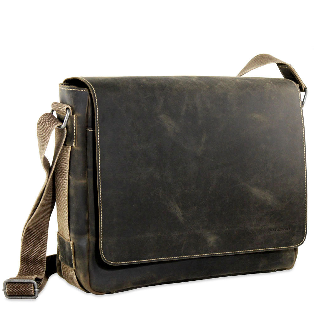 Leather Messenger Bag Full-Size - Arizona #A4544 | Jack Georges