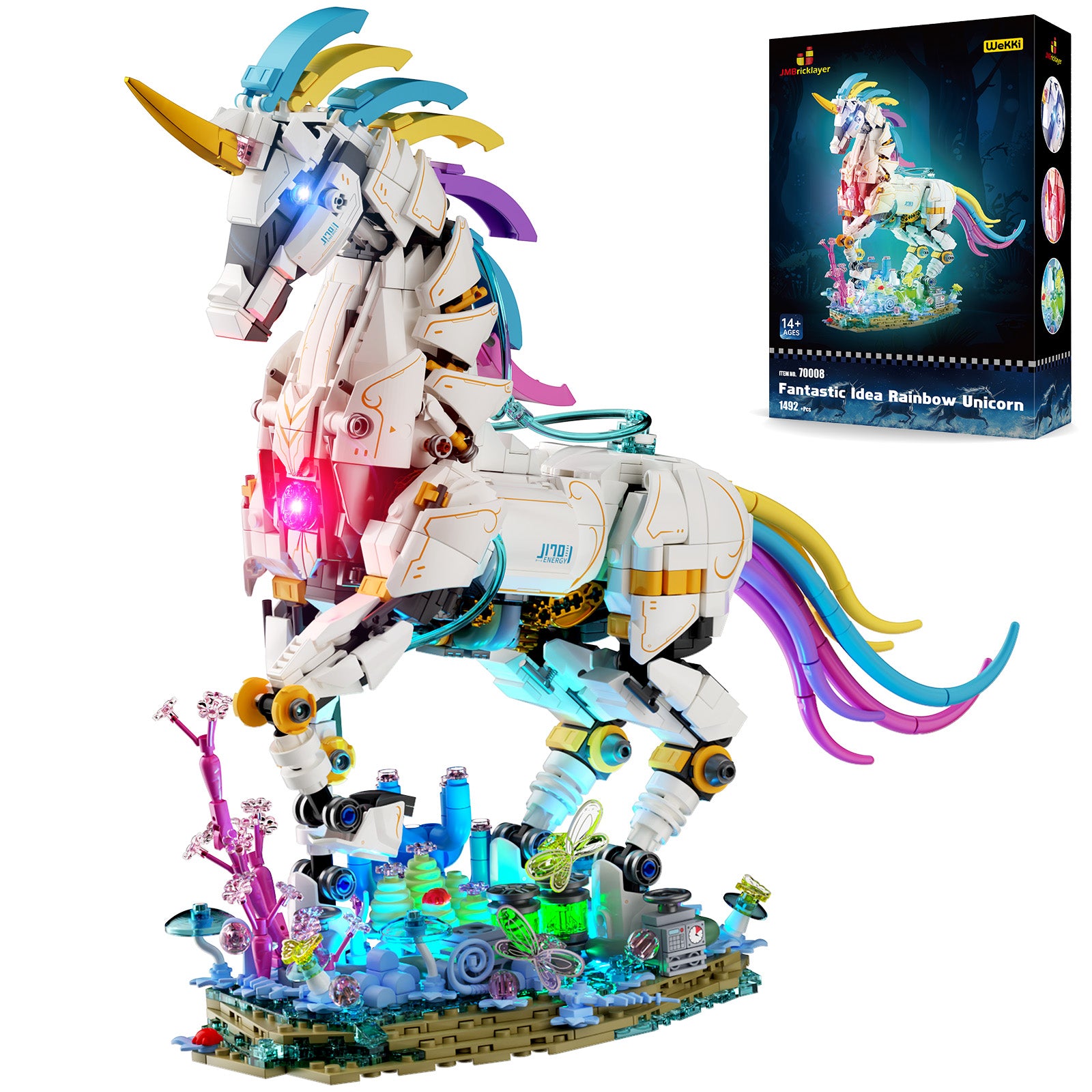 Rainbow Unicorn 70008 | 1492 + PCS – jmbricklayer