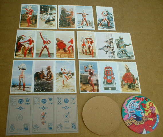 マリオ】特大スーパーマリオめんこセット 昭和めんこ マリオ】特大