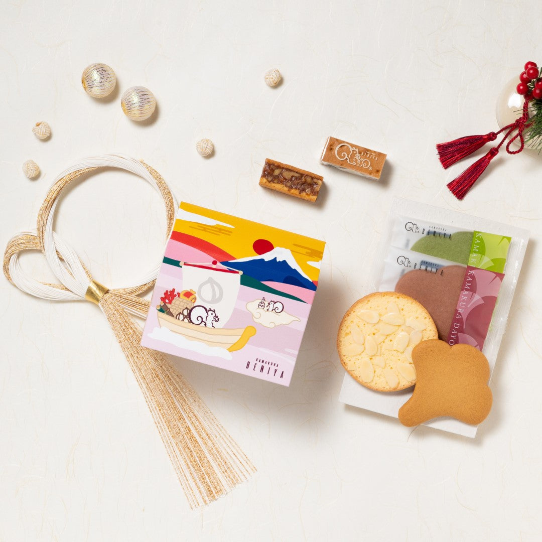 販売終了】詰合せ01 ハウス型BOX（2025初春）（クルミッ子2個 あじさい