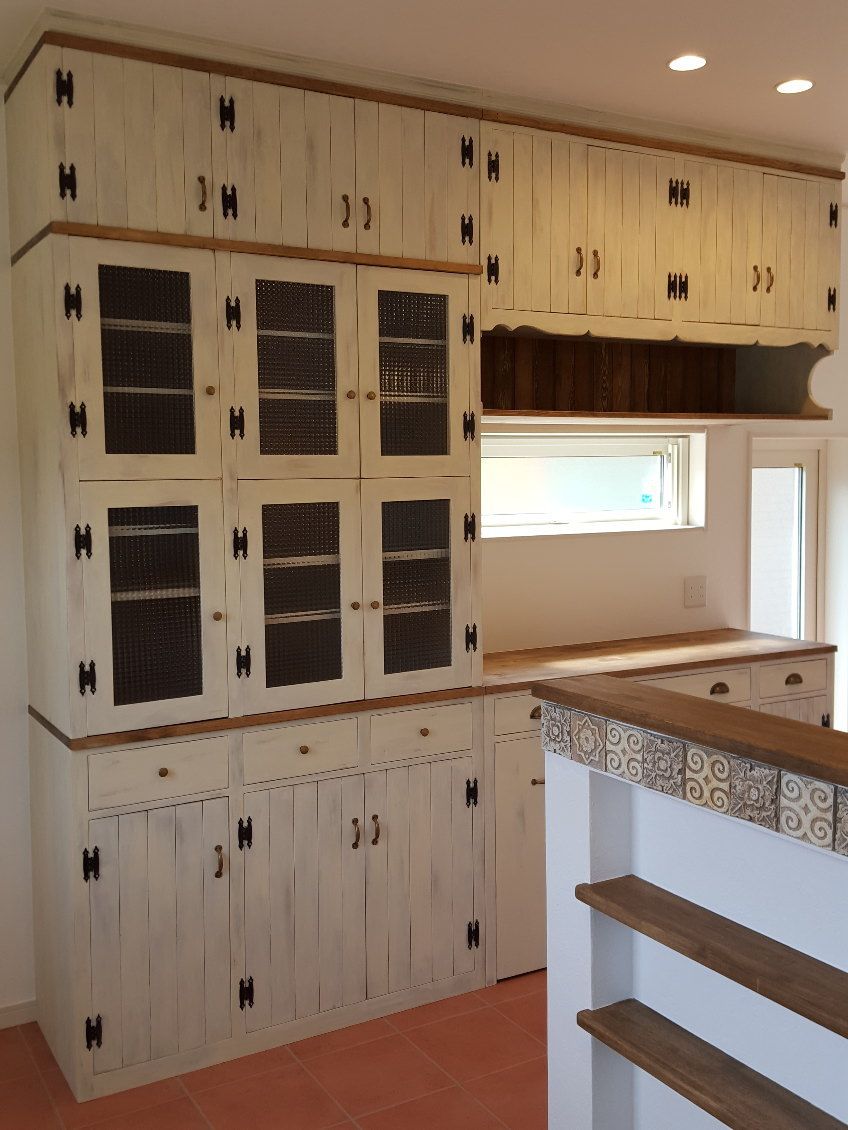 キッチンキャビネット（食器棚） カントリー家具