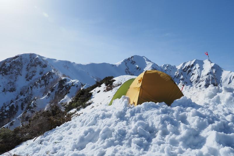 冬バリ】残雪の爺ヶ岳東尾根テント泊 | 登山レポート | 登山