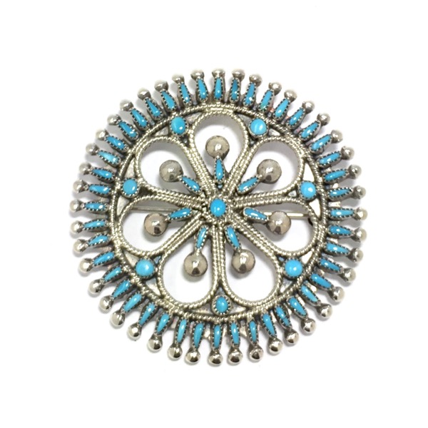 インディアンジュエリーのブローチ・ピン