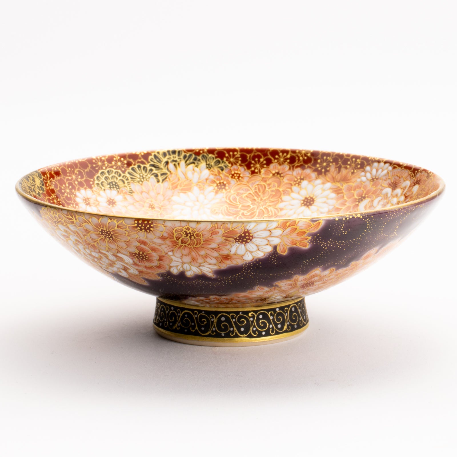 京都 清水焼】盃 紫金描詰