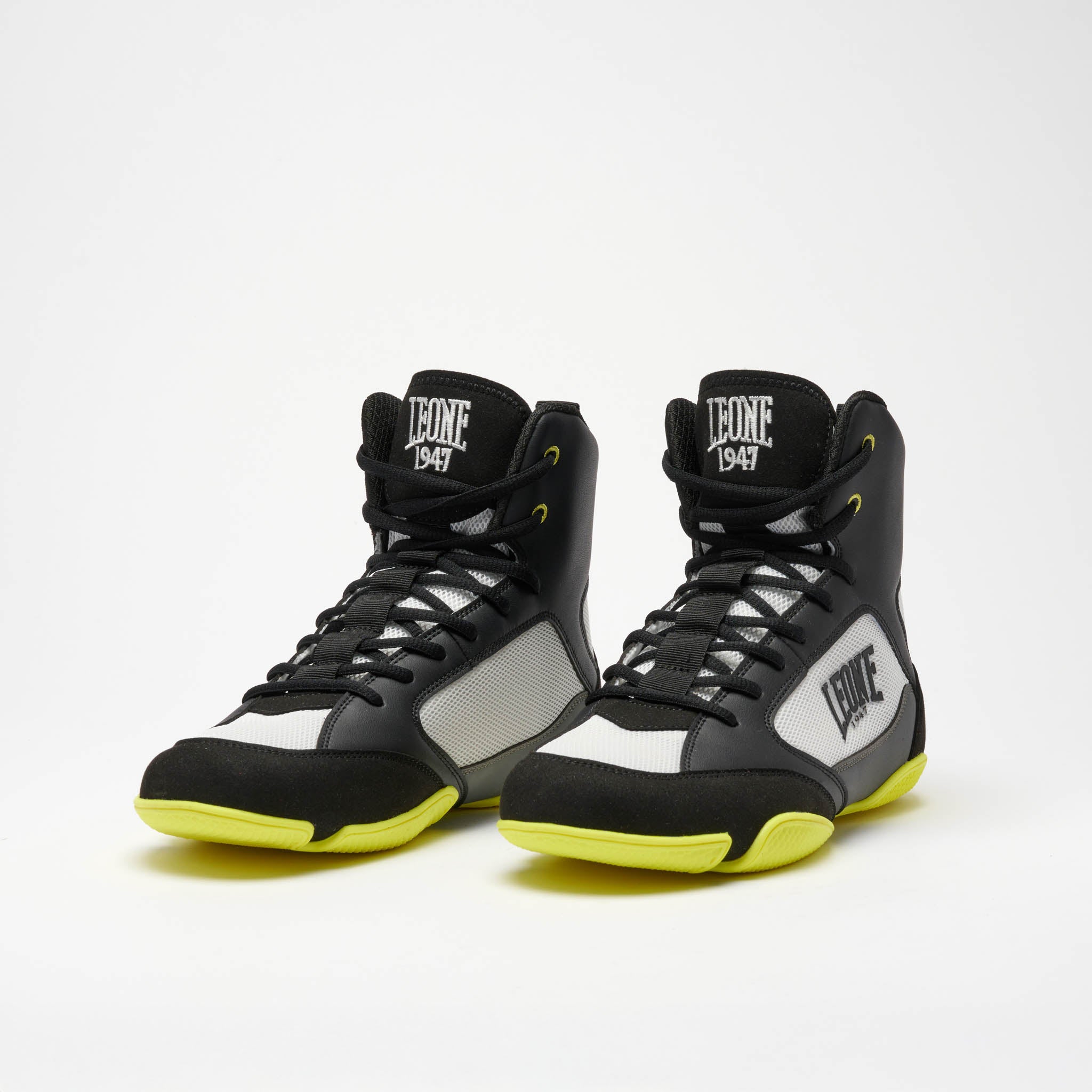 PREMIUM BOXING SHOES CL110 black/lime | Leone 1947 Official Shop