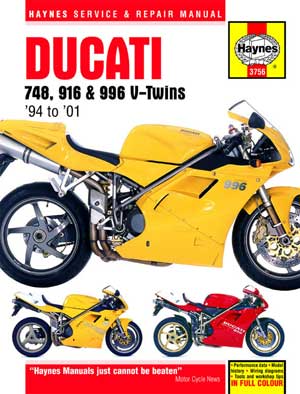 Ducati 996/996S マニュアル 75 ドゥカティ（DUCATI） 996Rの型式
