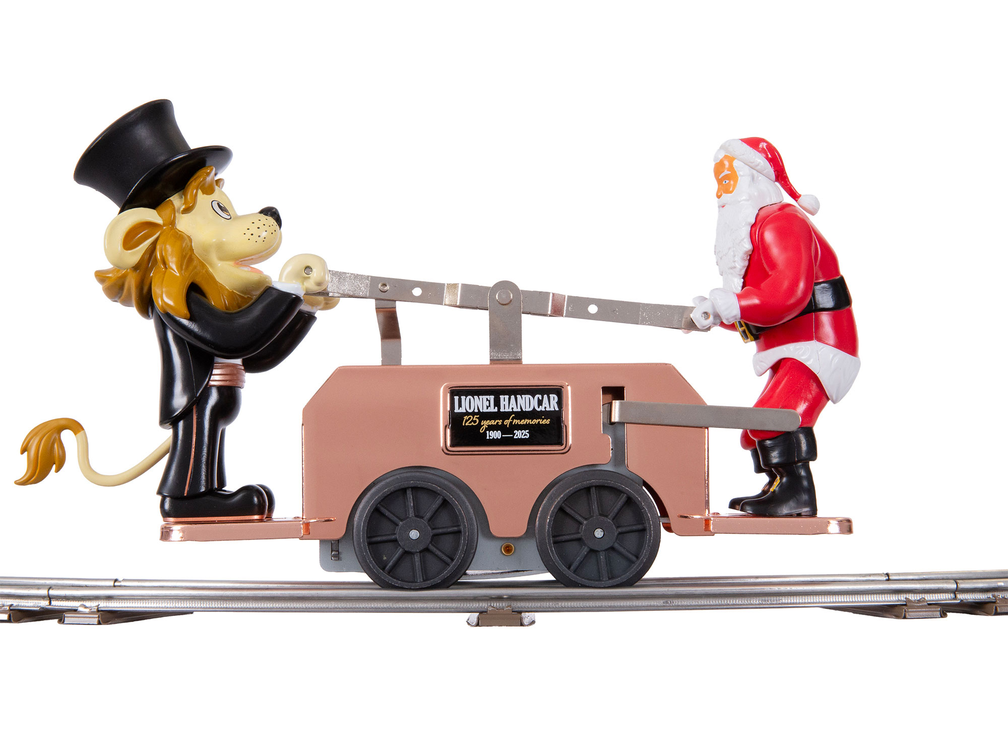 Lenny/Santa Handcar - Bronze