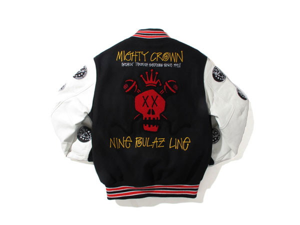 Stussy x Nine Rulaz Line x Mighty Crown Varsity Jacket (LIFE