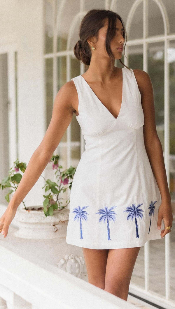 Isadora Embroidered Mini Dress - MINKPINK