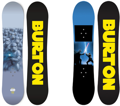 スターウォーズの絵が描かれたスノーボード「Chopper Star Wars