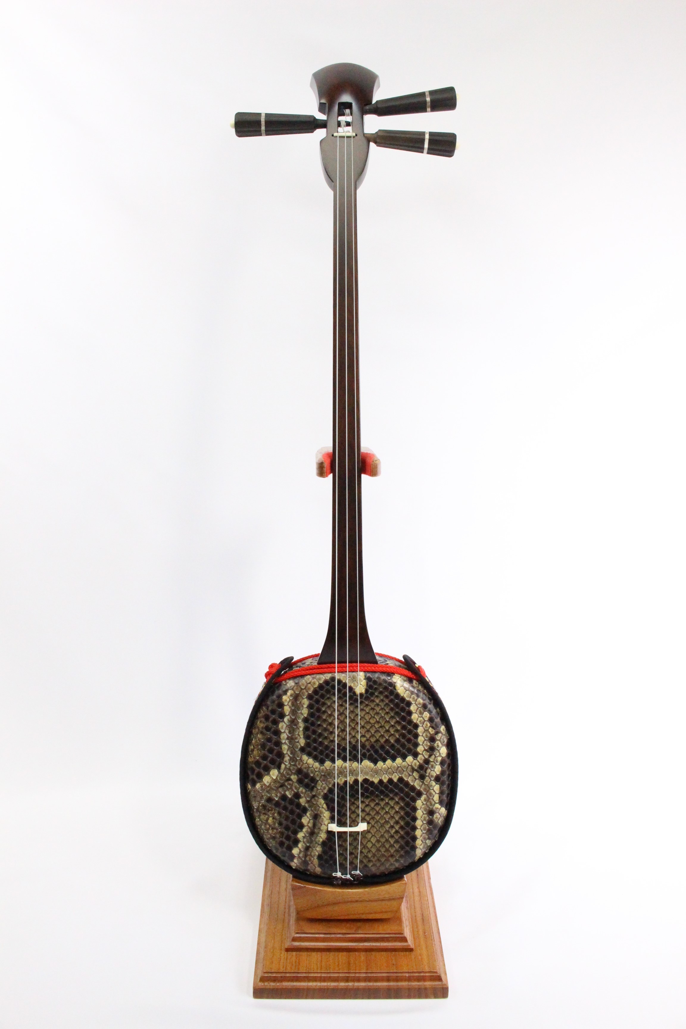 三線 蛇皮 三分割 ハードケース付 宮古木工芸 三線 蛇皮 三分割 ハード