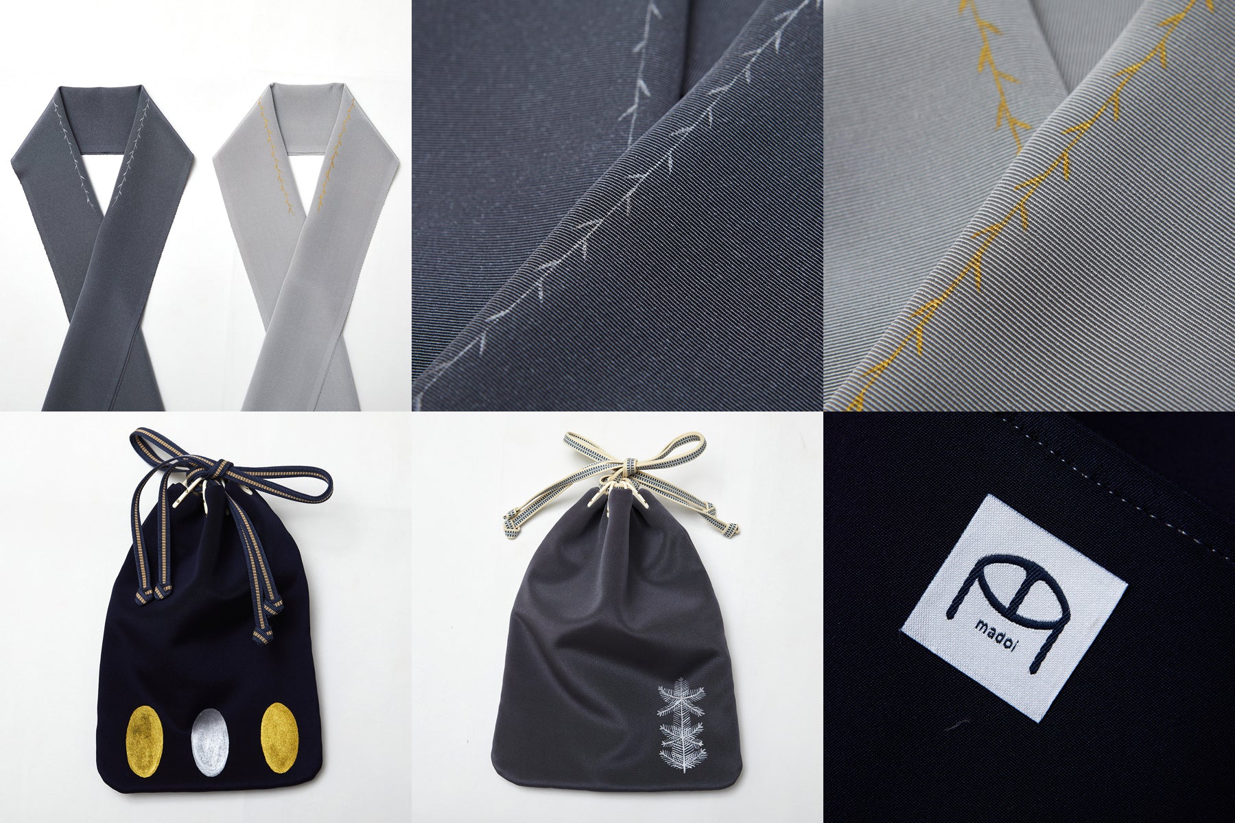 madoi×銀座もとじ》男性オリジナル半衿＆信玄袋 | 3月催事 – 銀座も