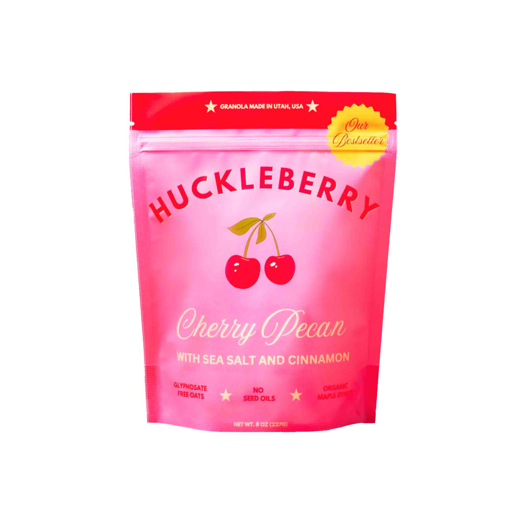 HUCKLEBERRY CHERRY PECAN GRANOLA 8oz – monsieur marcel gourmet market
