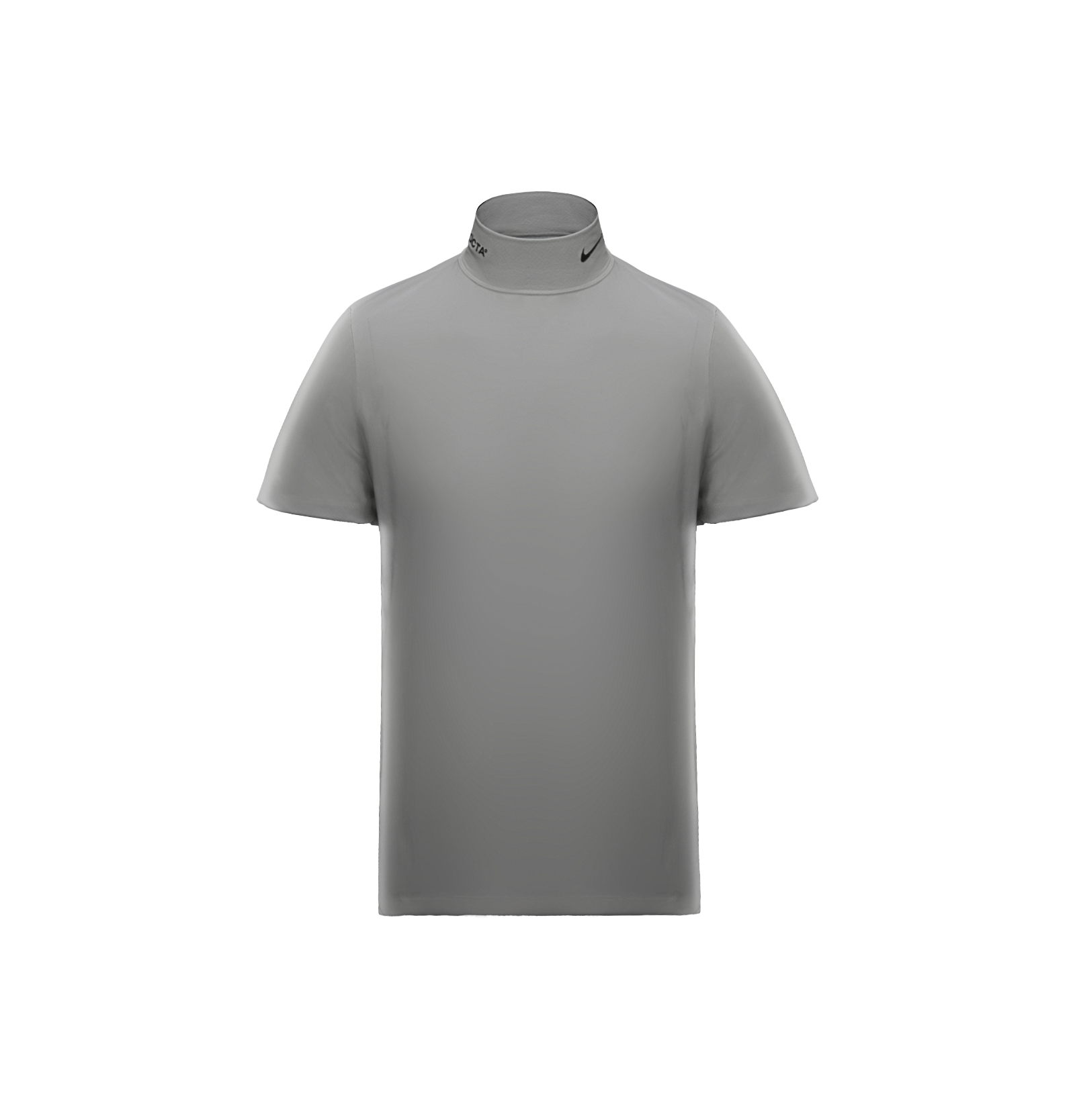 White Short Sleeve Valley Mock Neck Tee | NOCTA