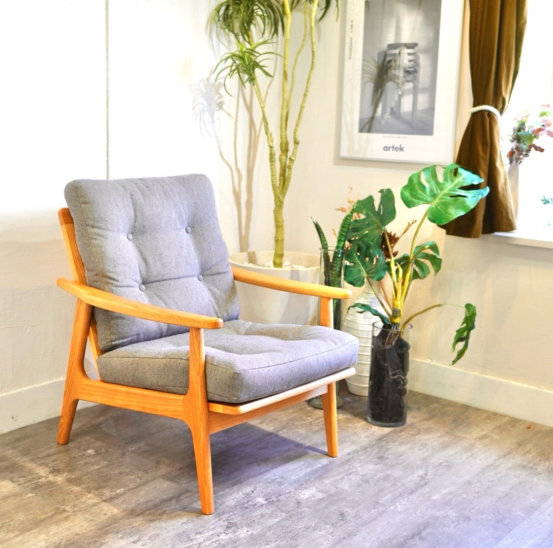 マルニ60 ハイバック1シーター 1人掛け ソファ グレー フレームチェア