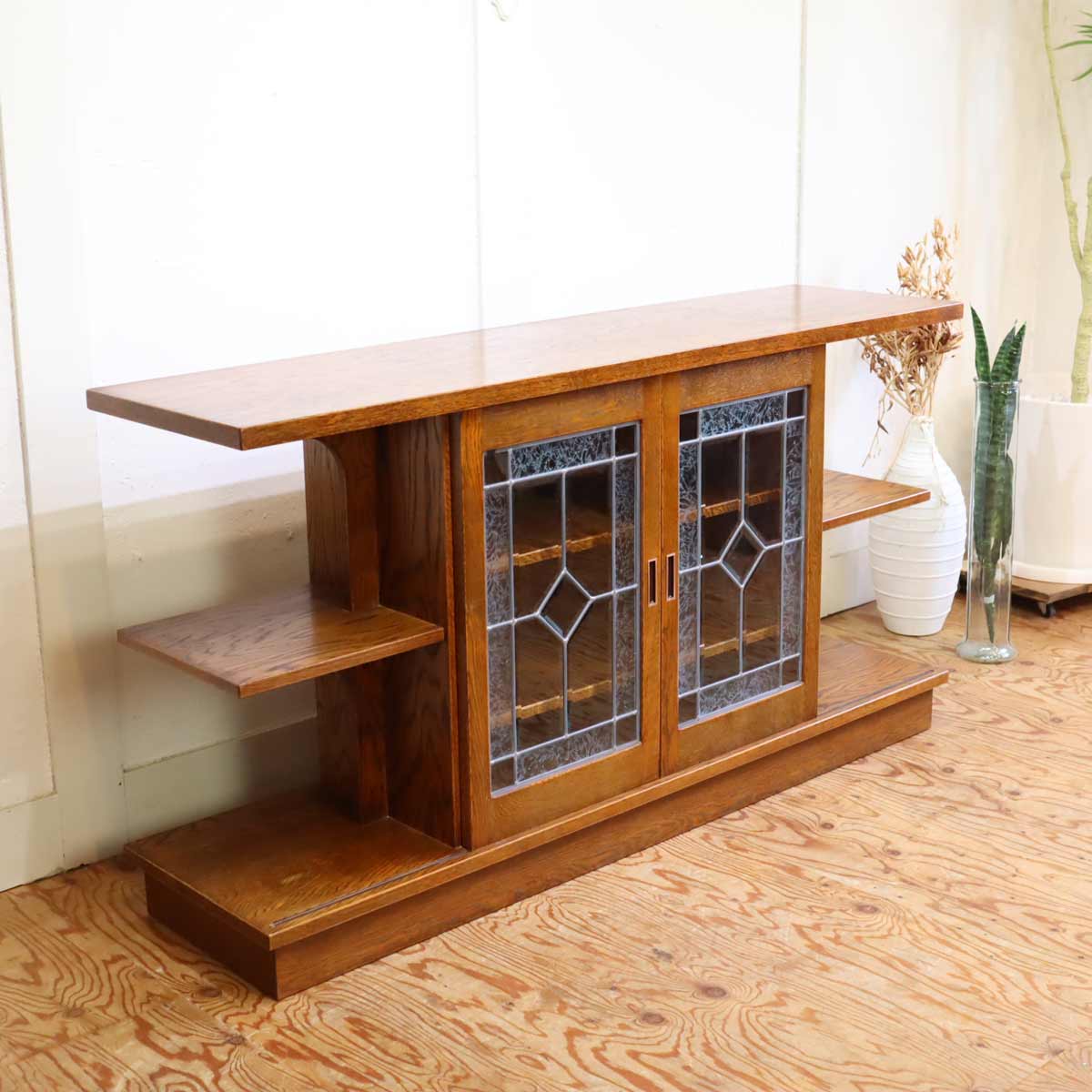 ブルージュ 三越家具 カントリーハウス 飾り棚 サイドボード 中古