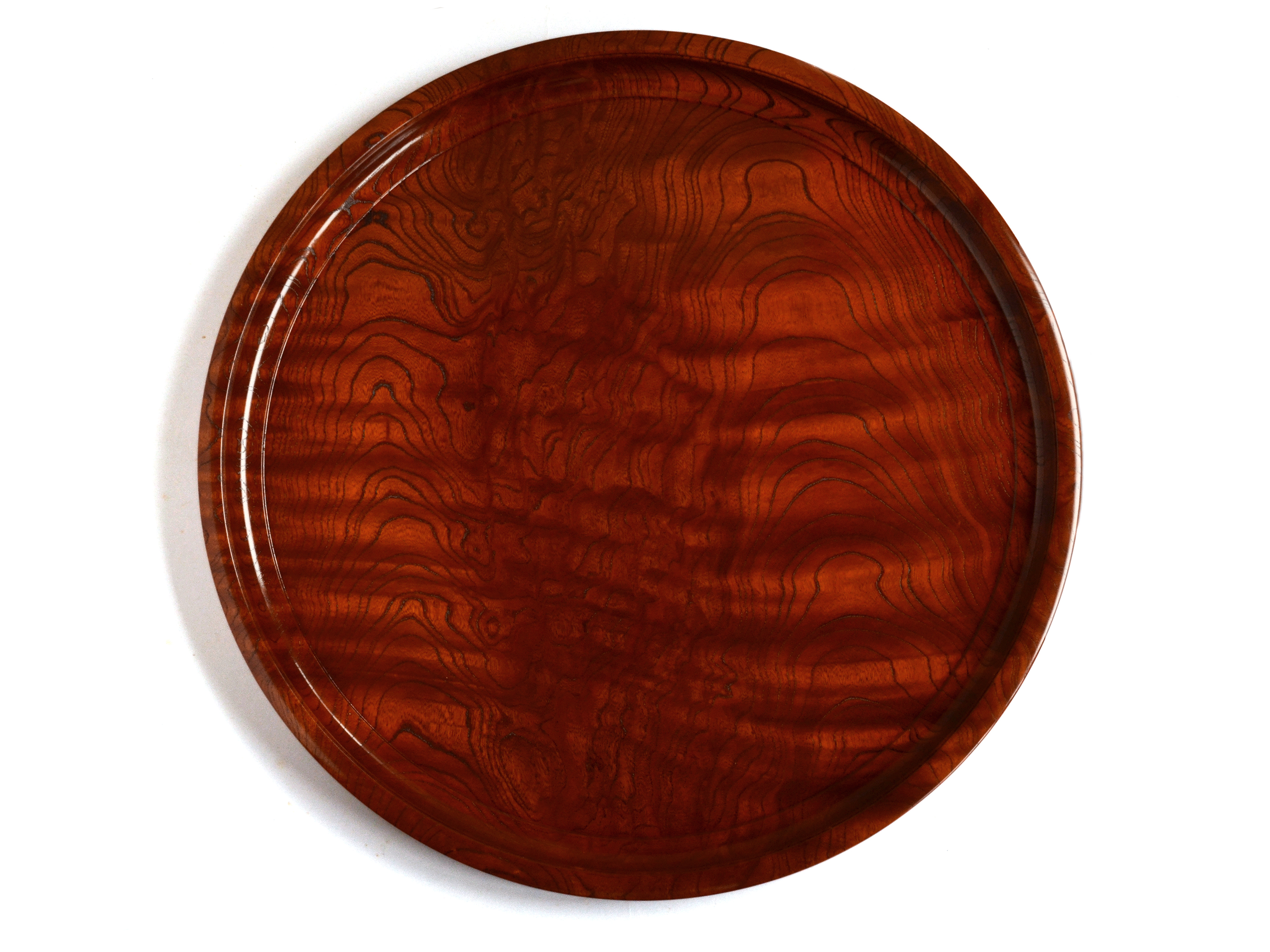 丸盆・ラウンドトレイ-千年の杢