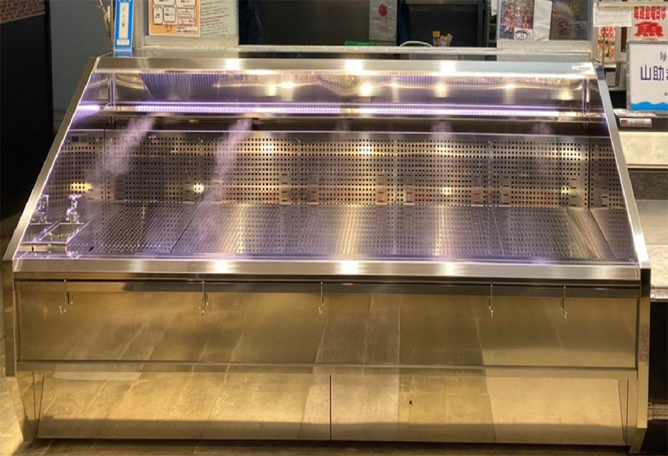 鮮魚用ショーケース | 湘南ステンレス工業株式会社