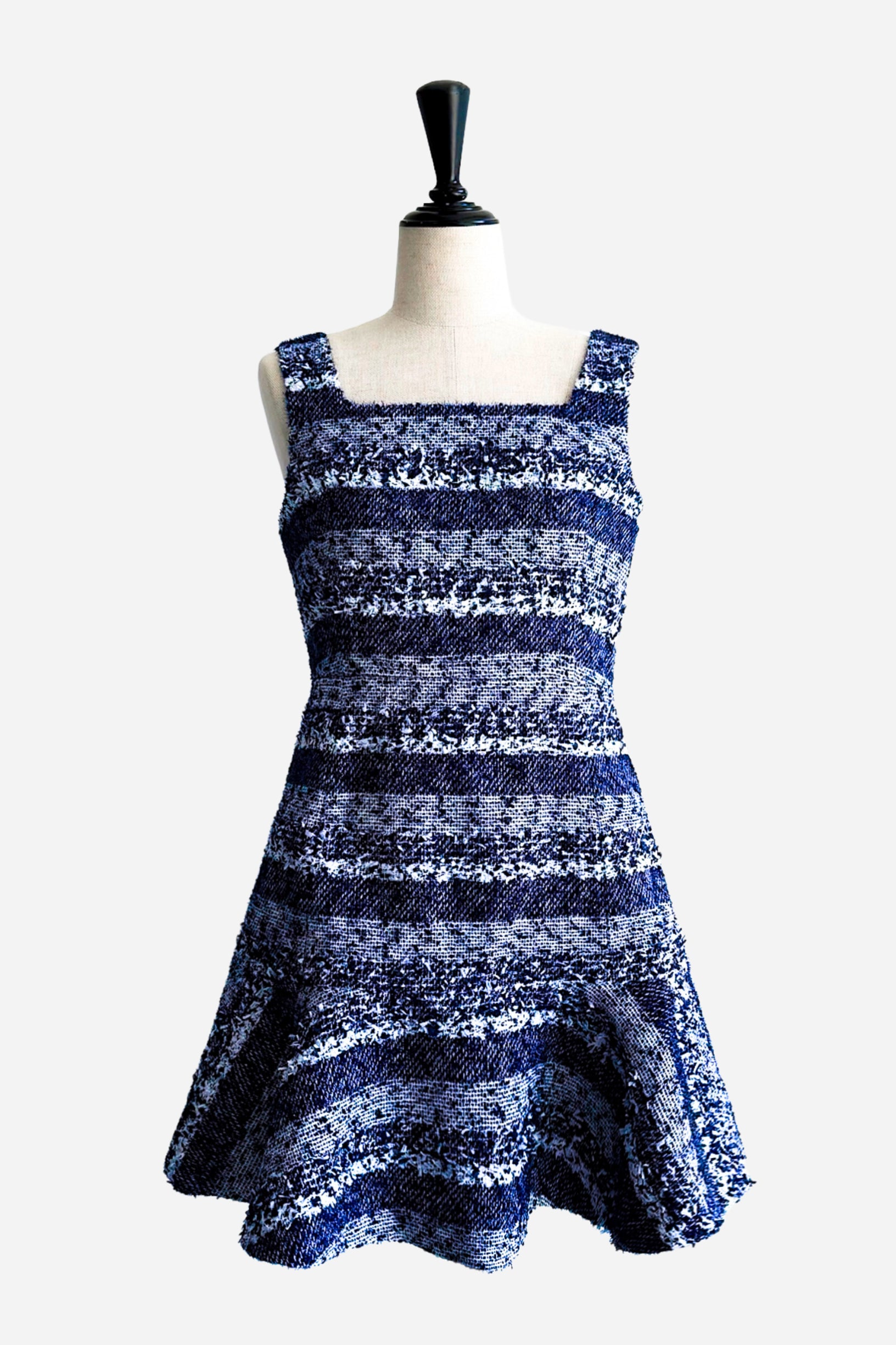Marine tweed dress – shéller / シェリエ