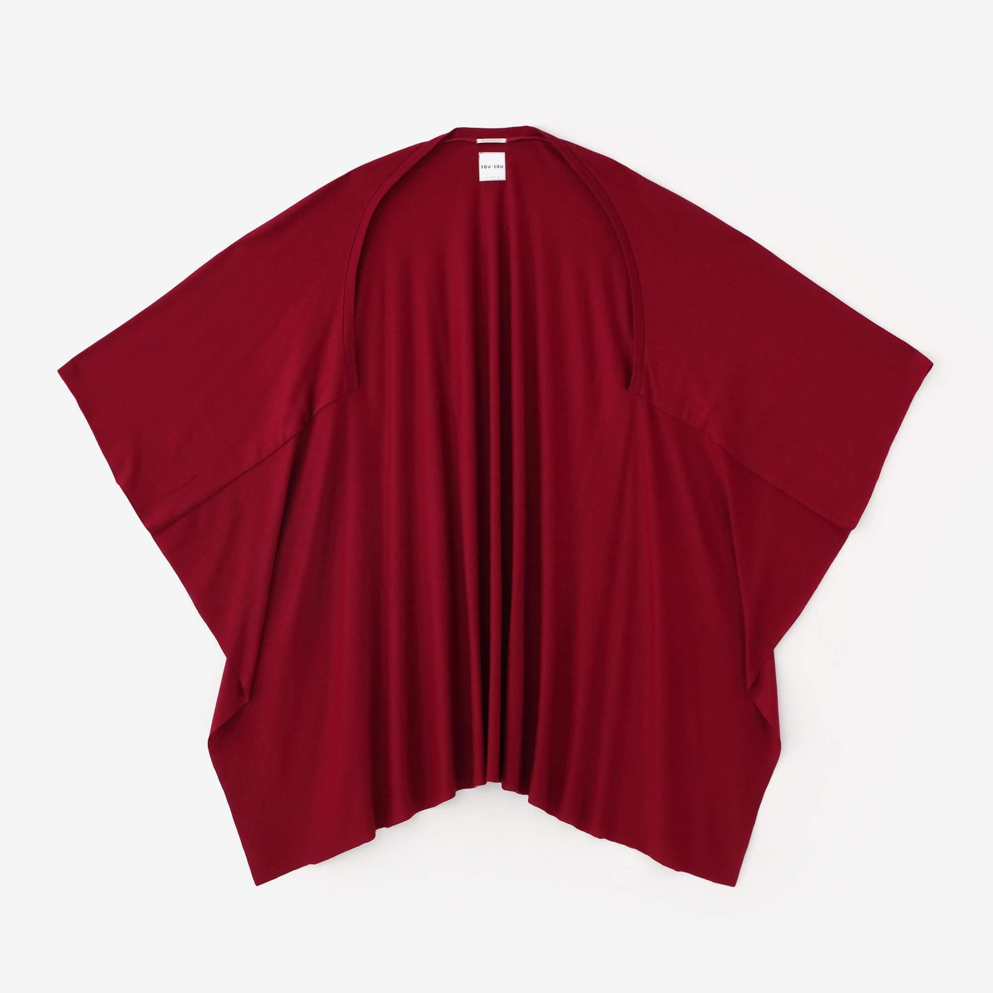 ウォッシャブルウール天竺 むささび／深緋（こきひ）