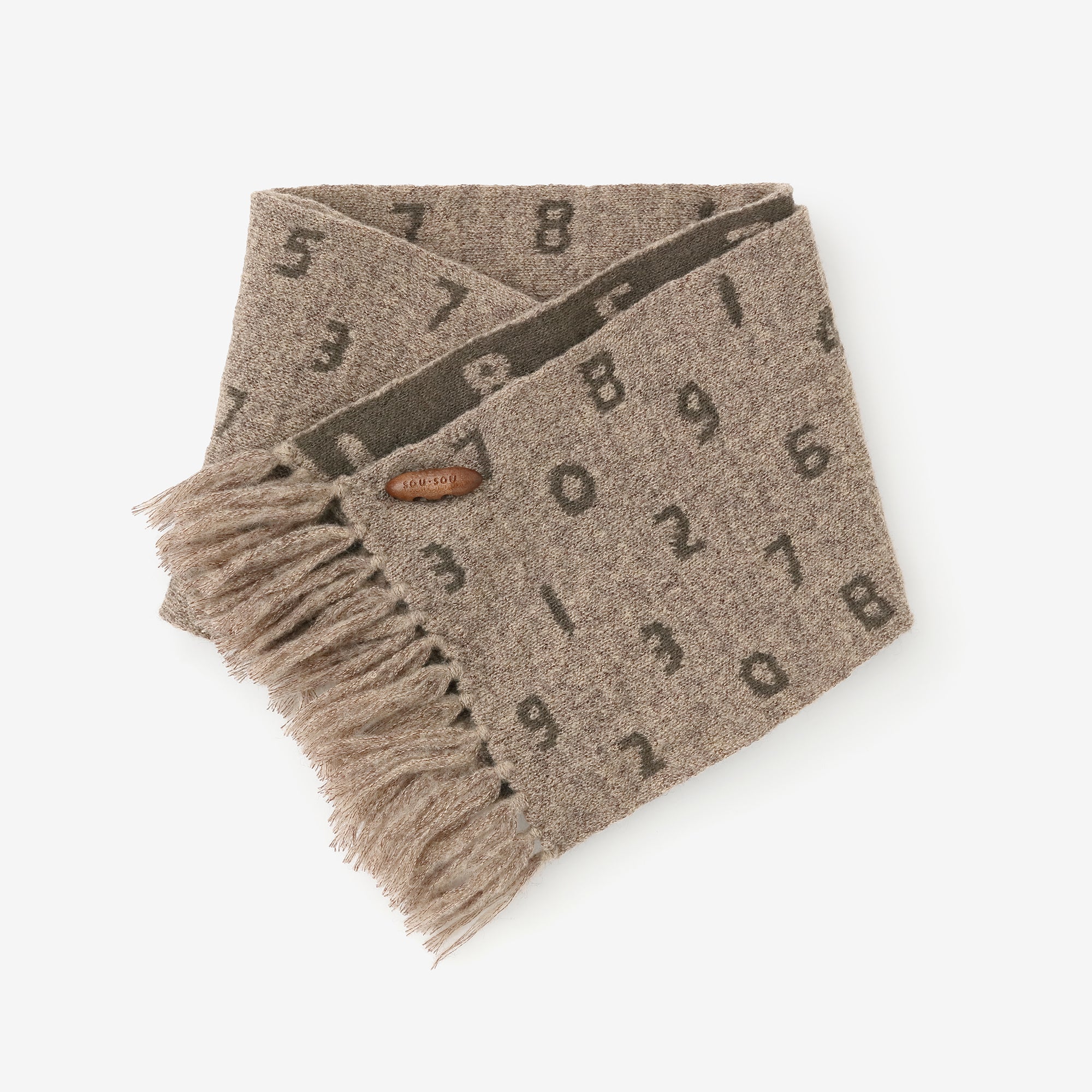 SOU・SOU×MOONBAT 草編衿（そうあみえり）／SO-SU-U 杢茶鼠（も