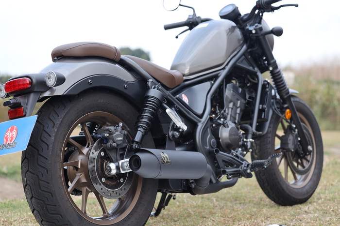 23-レブル250/S Edition/Eクラッチ｜POWERBOXサイレンサー ブラック