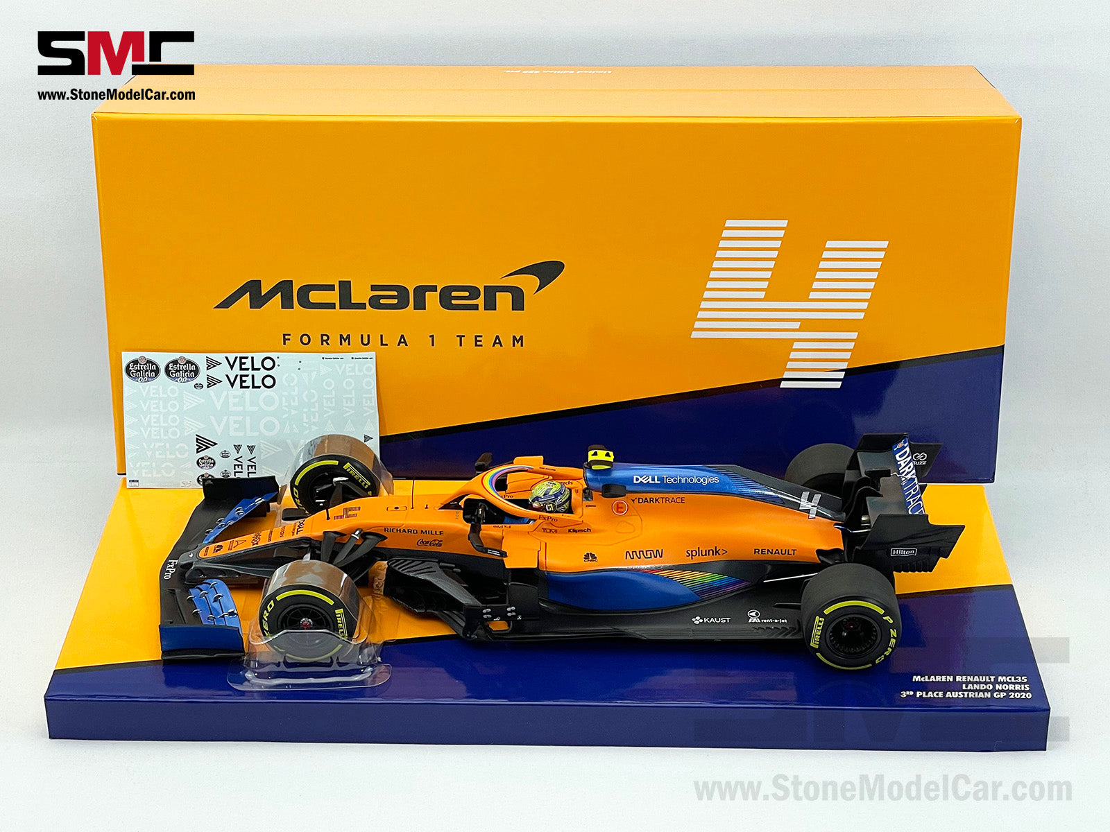 McLaren F1 MCL35 #4 Lando Norris Austrian 2020 1st Career Podium 1
