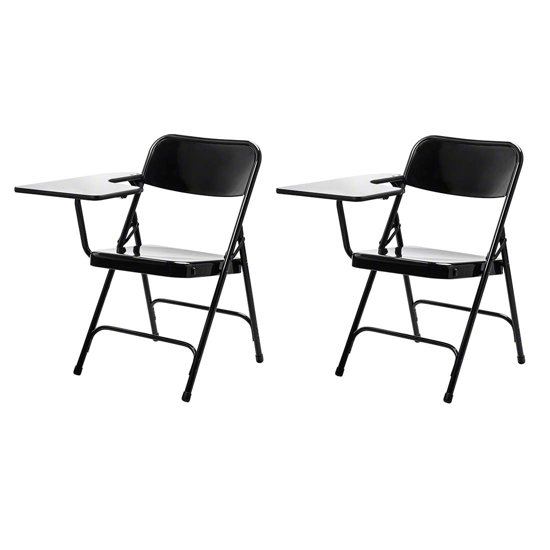 NPS 5210L Right Tablet Arm Folding Chair, Black | StageDrop