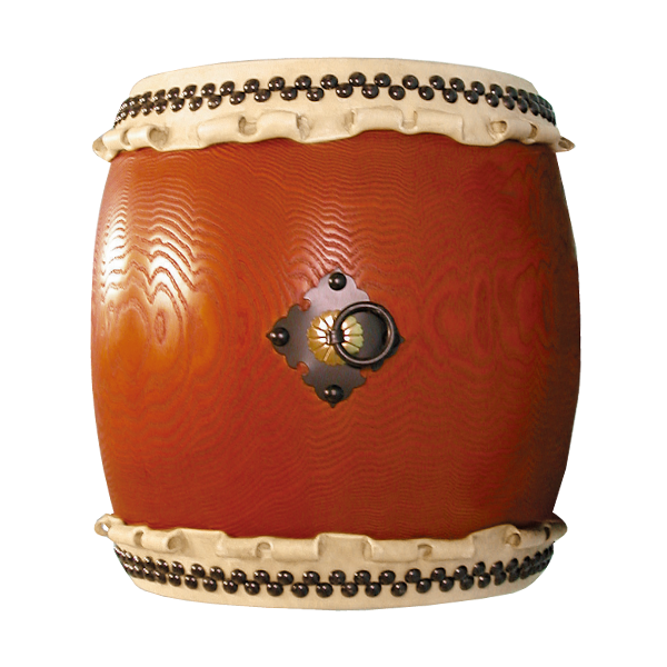 美品 1尺2寸 直径36cm×厚さ16cm 台付 バチ付