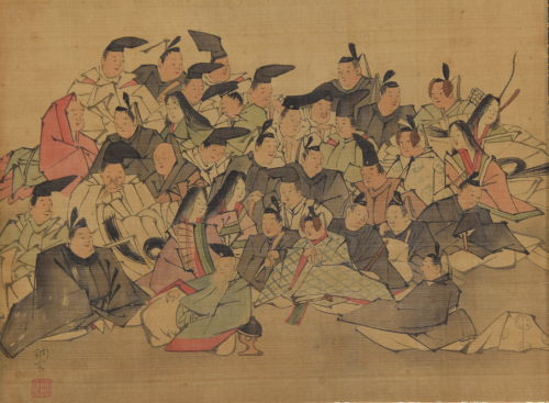 田中訥言「三十六歌仙図」：C-646j[掛け軸]古美術谷口