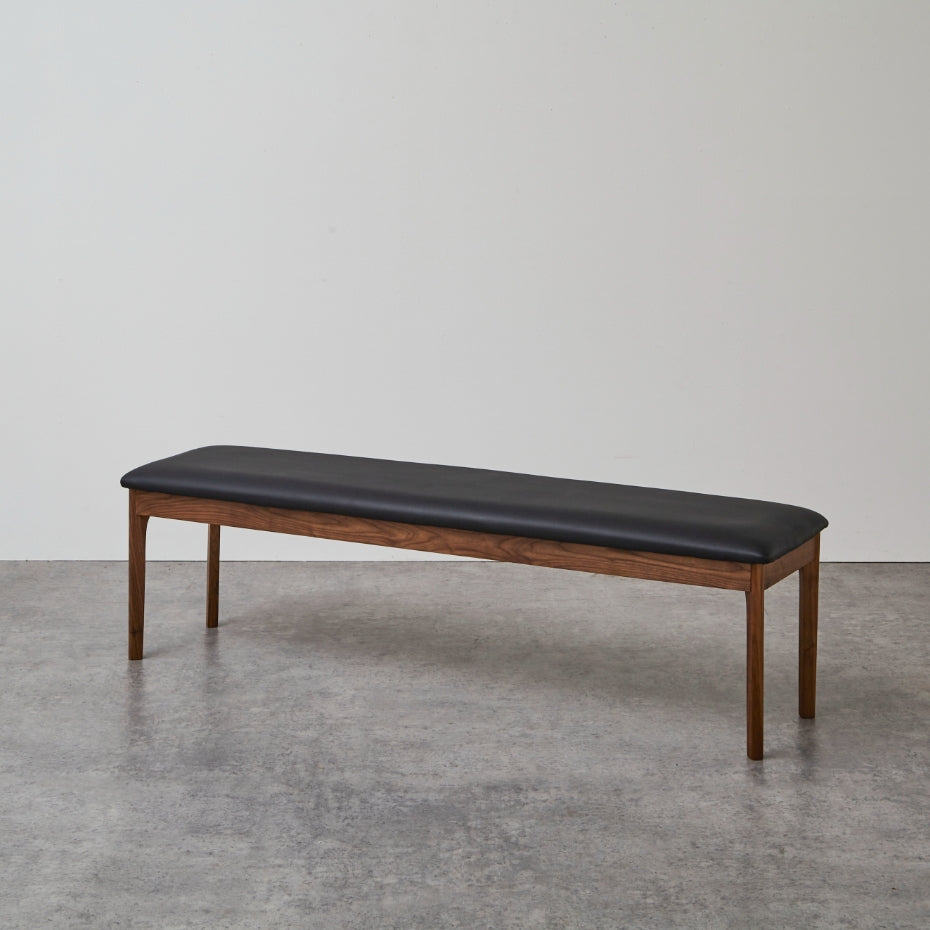 ウォールナット無垢材 ダイニングベンチ アヴェ 選べる3タイプ (幅