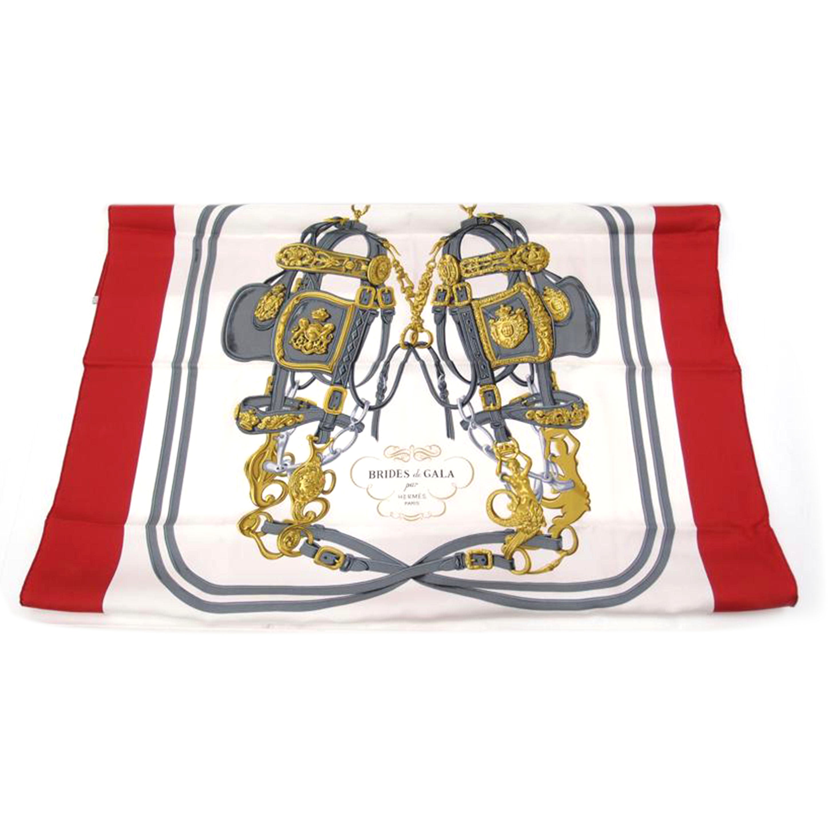 HERMES エルメス スカーフ 赤 レディース/ブランドバッグ・小物