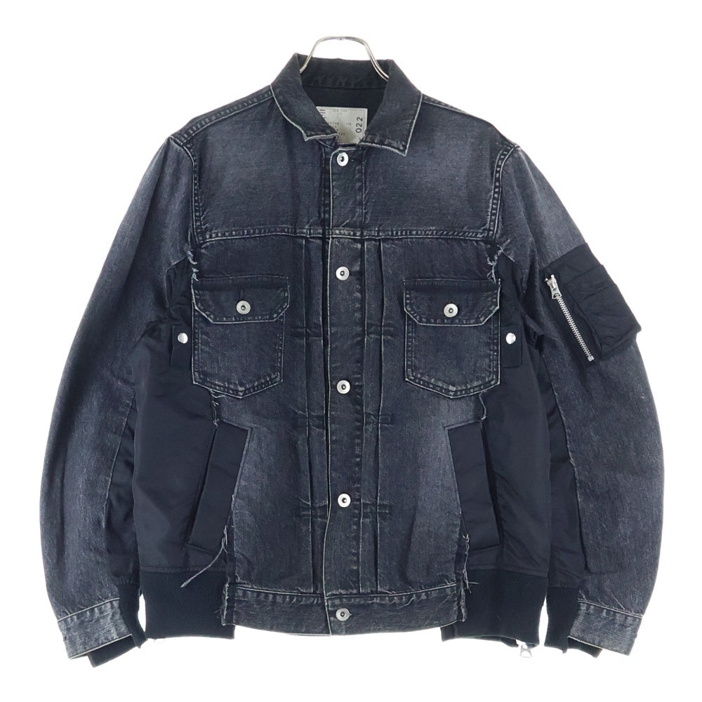 Sacai(サカイ) 20AW Denim × MA-1 Jacket ドッキング デニム