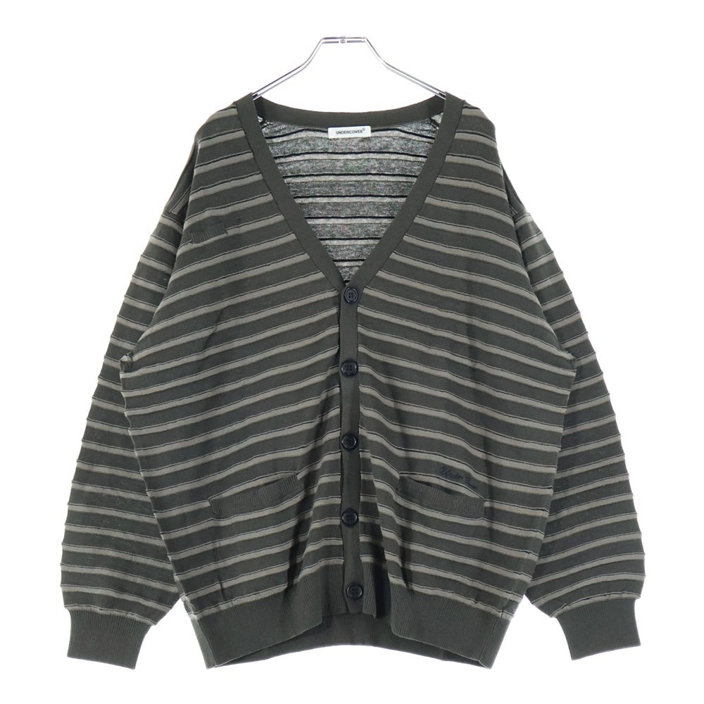 UNDERCOVER(アンダーカバー) ボーダー Vネックカーディガン ニット